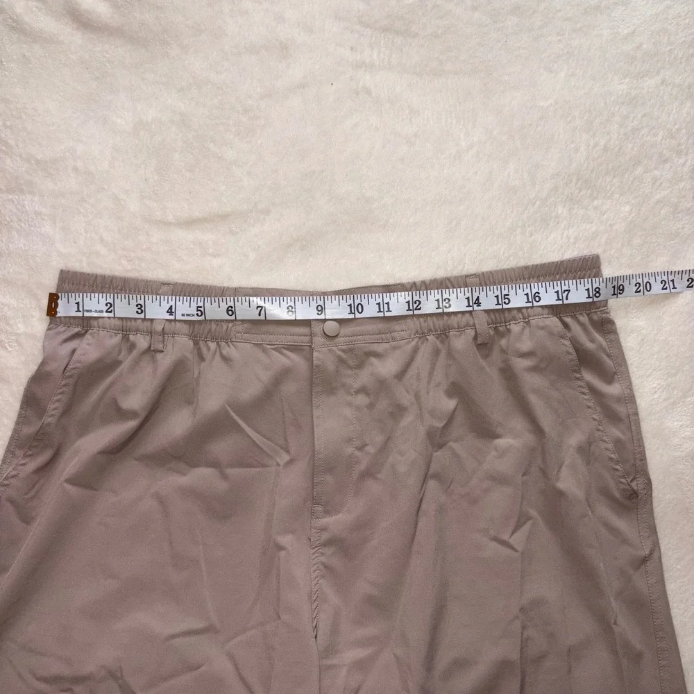 BURLEBO Everyday Shorts Mens 2XL Tan Performance Duck Pockets 8